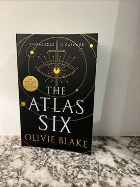 The Atlas Six by Olivie Blake - Black & Gold Paperback